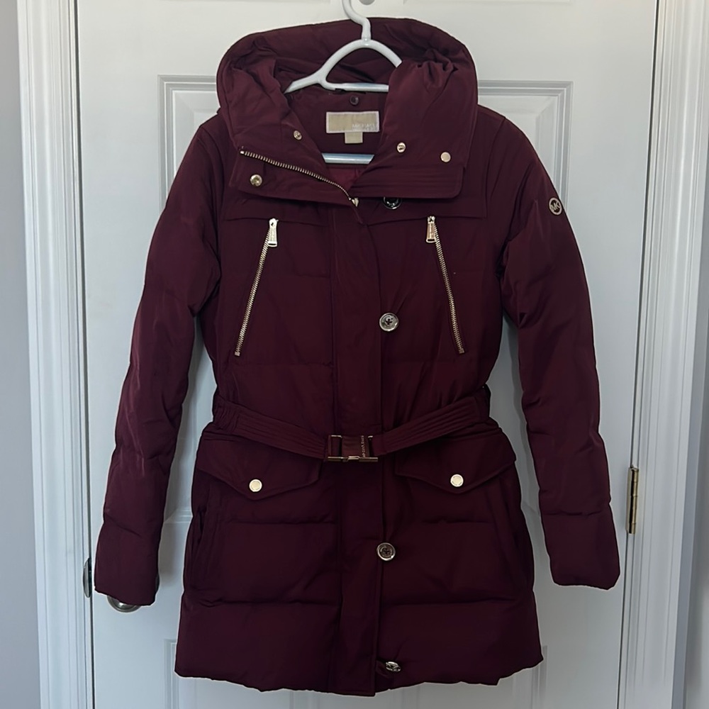 Michael Kors Belted Puffer Coat
